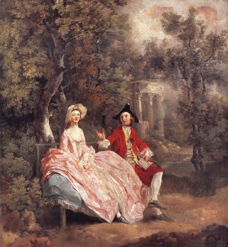 Thomas Gainsborough Conversation in a Park China oil painting art